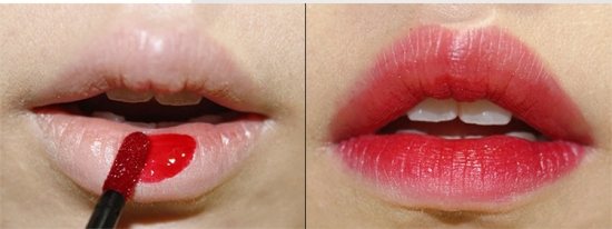эффект омбре на губах