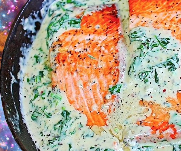 лосось в сливочном соусе