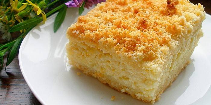 Пирог с творогом