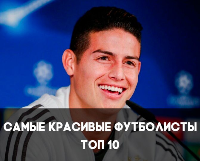 Топ красивых футболистов мира