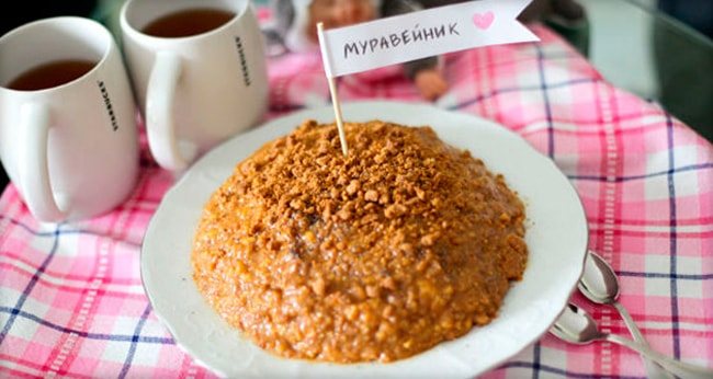 Торт Муравейник классический без выпечки